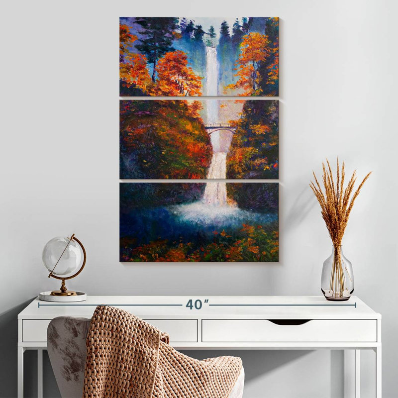 Multnomah Falls, 32" H x 20" W