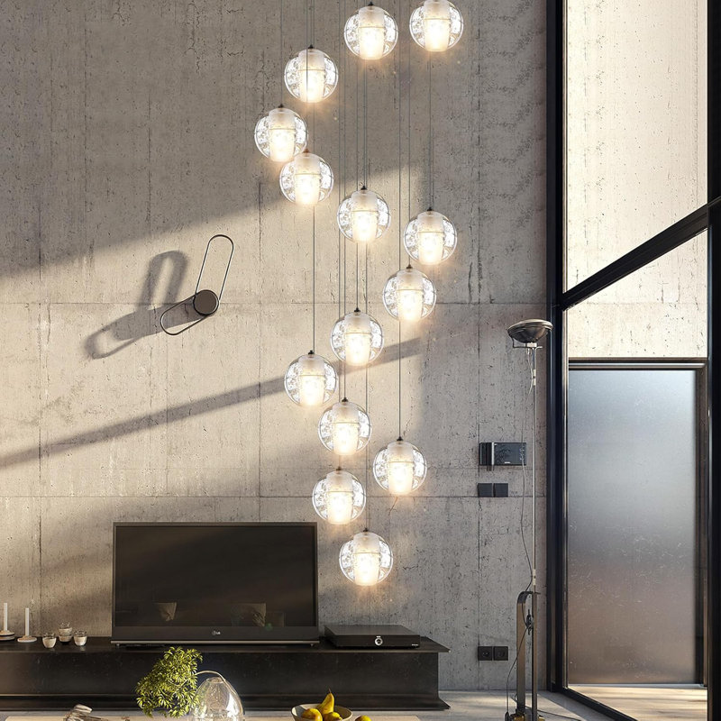 Hurleigh 14 - Light Globe Chandelier, Matte Black