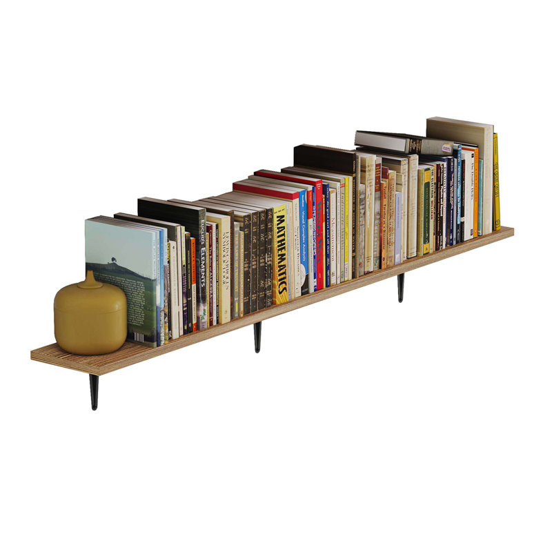 Paulownia Floating Shelf, 5.6" H x 48" W x  6" D