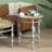 Accent Rustic Wooden Carved Coffee Table