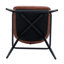 Tabouret de bar rembourré avec repose-pieds-105845134