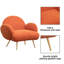 Accent Sherpa Chair Comfy Modern Living Room Chair Fabric Mid Century Bedroom Chair With Legs Arm Chair For Reading Bedroom Single-2090489630-2102814734