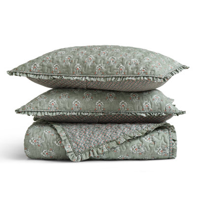 Premium Sage Green Bedding Sets, Polyester With Farmhouse Charm, Ideal For All Seasons