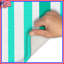 Tapis de bain turquoise à rayures verticales-1354797989