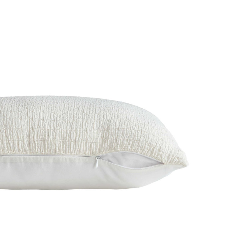 Nautica Wave Texture Throw Pillow, White