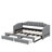 Twin XL To King Extendable Upholstered Daybed With Drawers And LED Light-348767121