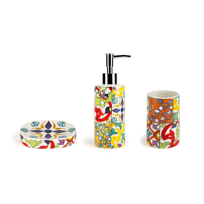 Ceramic Bathroom Accessory Set