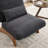     Armless Accent Chair with Adjustable Footrest ,Lounge Chair with Adjustable Backrest,Reading Chair For Reading Room,Living Room,Apartment, Office-Gray-193420599