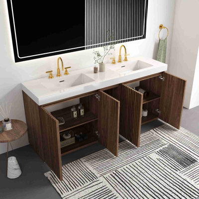Meuble-lavabo de salle de bain avec lavabo
