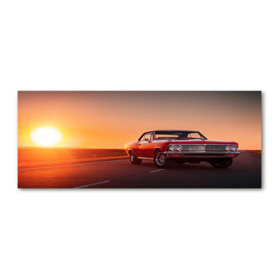 Red Car - Wrapped Canvas Print
