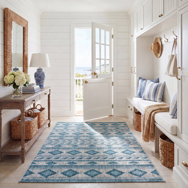 Amarien Performance Southwestern Indoor/Outdoor Area Rug, Rectangle 5'3" x 7'7"