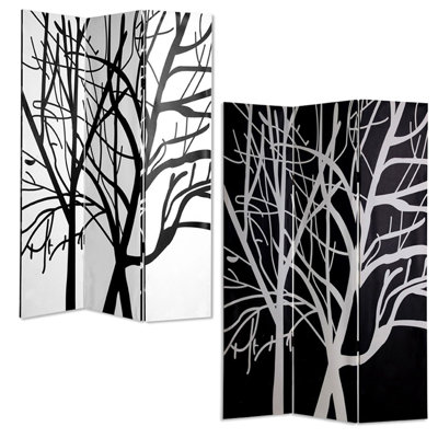 Rogelio 1'' W x 72'' H 3 - Panel Solid Wood Folding Room Divider