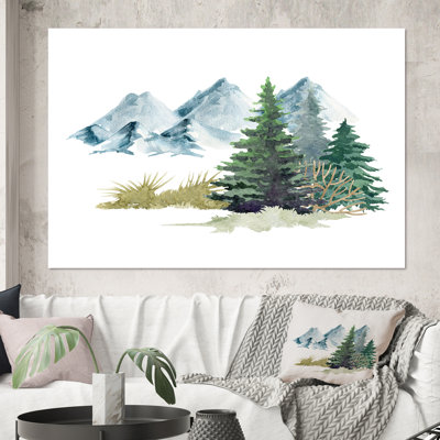 " Pine Trees In Mountain Landscape "
