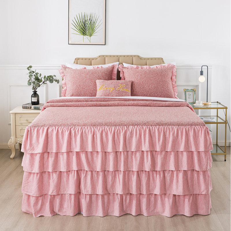 Coverlet, Burgundy, King Coverlet + 2 King Shams + 1 Throw Pillow