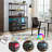 Coffee Bar Cabinet with LED Lights and Ample Storage