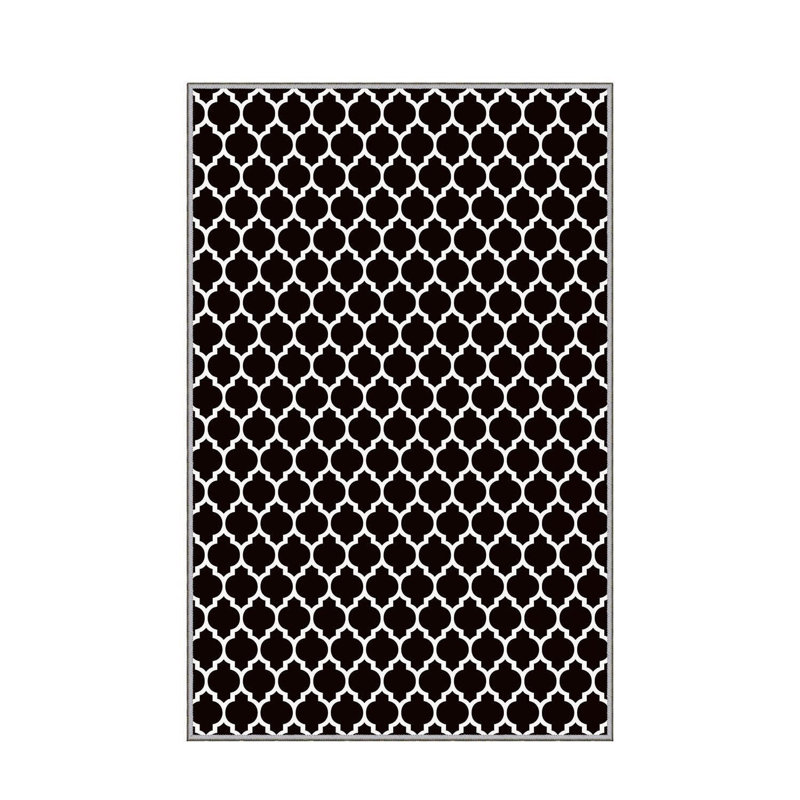 Luxurious 3D Printed Woven Carpet, 55.1 x 86.6 inches | 100% Polyester, Antibacterial, Machine Washable | Non-Slip PVC Felt Dot Underside, 0.3 in Pile Height | Perfect for Living Room, Bedroom & Home Decor