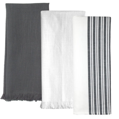 CHARCOAL AND WHITE FARMHOUSE STRIPE
