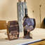 Porte-bouteille de vin Statue de verre à vin Porte-bouchon décoratif Accessoire de vin de table pour la maison (Verre à vin)