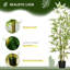 119.99 cm H Faux Bamboo Tree Plant in Plastic and Cement