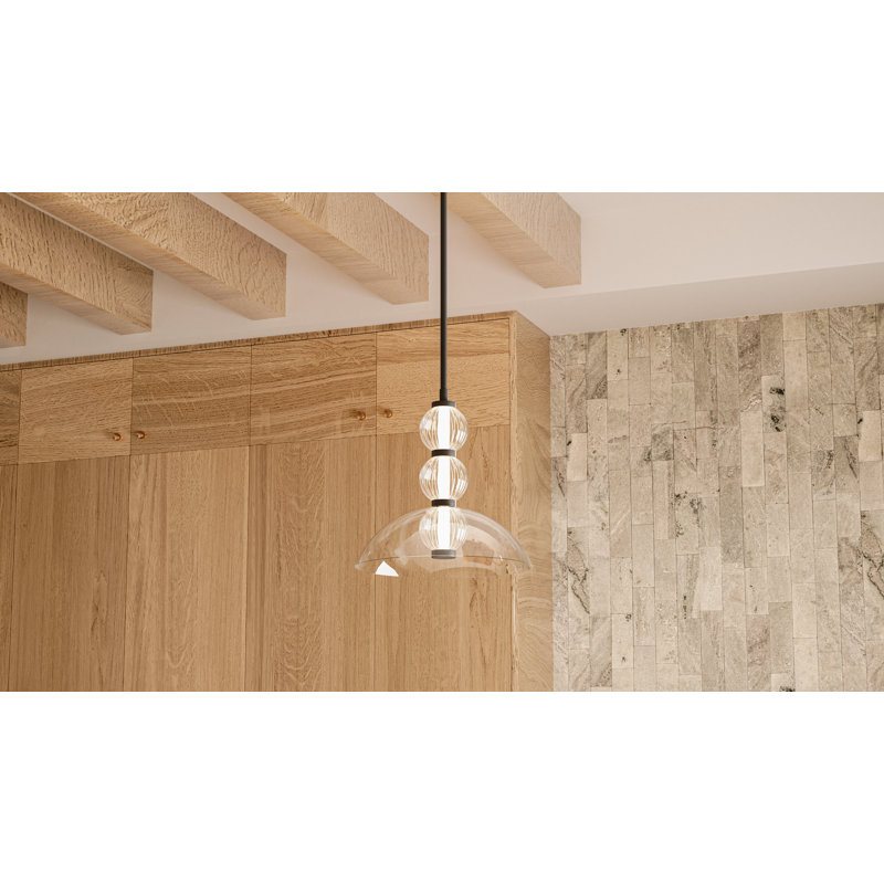 Chestertown Integrated LED Pendant, Matte Black