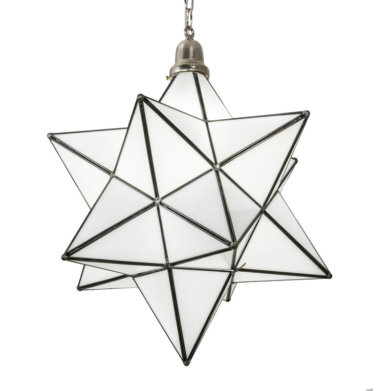 Luminaire suspendu géométrique unique à 1 lumière Moravian