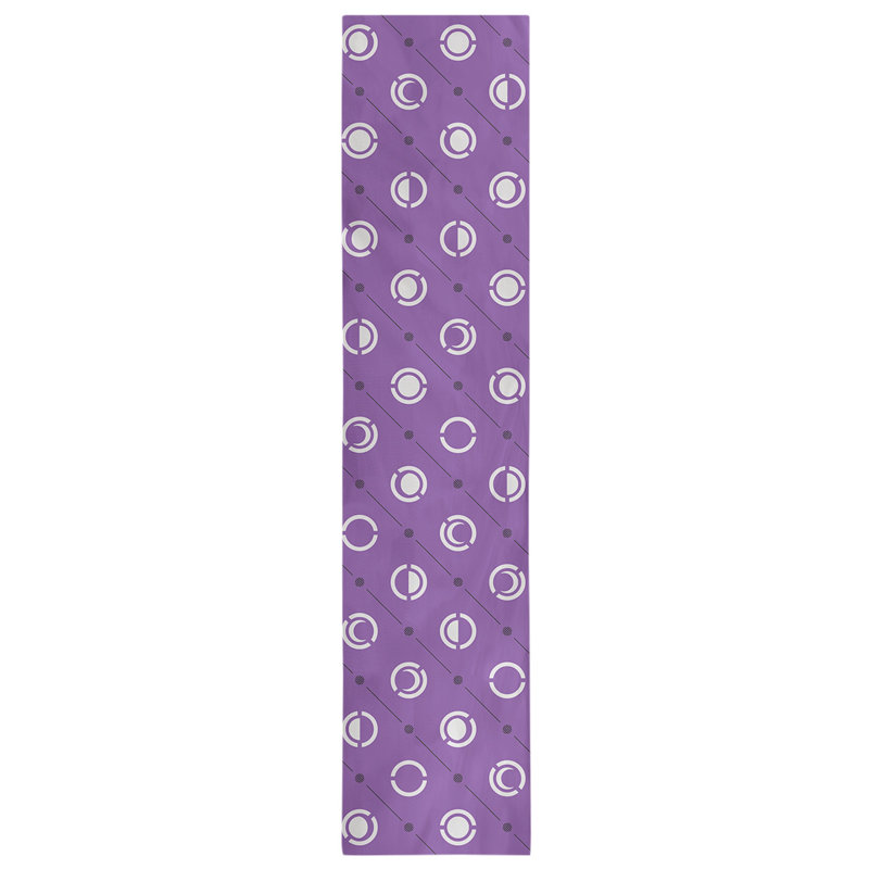 Classic Moon Phases Table Runner, 16" x 90", Purple/Black/Gray