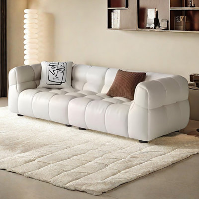 Creamy French simple marshmallow cloud sofa
