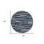 Tapis extérieur lavable rayé 8 pi bleu marine et gris ivoire