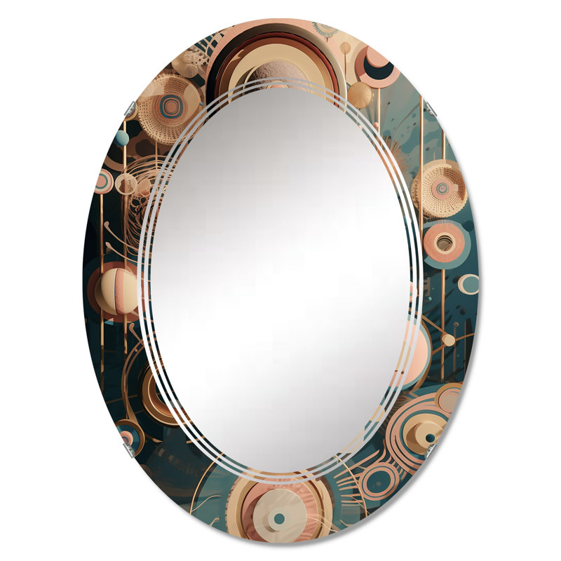Waucoba - Miroir mural moderne ovale, 30 po x 20 po
