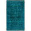 Overdyed One-of-a-Kind 3' 1" X 5' 2" Hand Knotted Area Rug