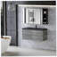 Meuble-lavabo flottant 48 po avec lavabo, rangement mural moderne
