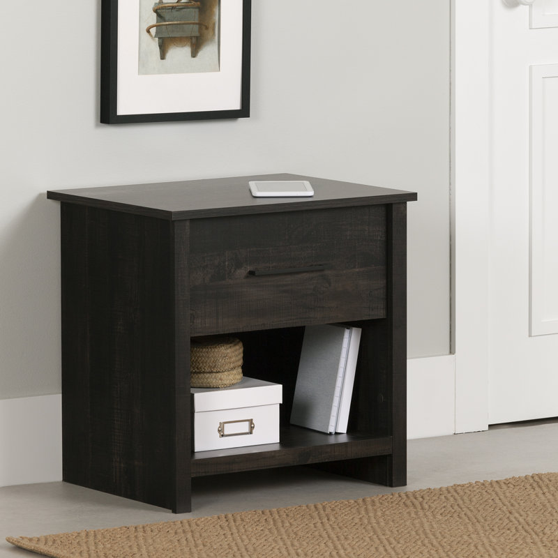 Fernley 1 - Drawer Nightstand, Black