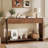 Angela Wood Console Table, Entryway Table & Sofa Table, 31.1" Tall Entry Table for Small Spaces 47.2" L × 11.8" W × 31.1" H