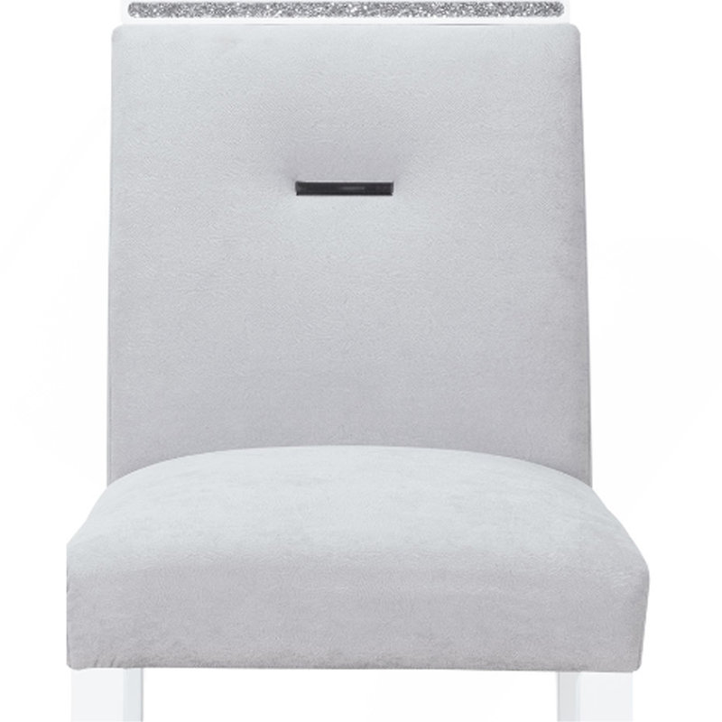 ARIYA BAR STOOLS (KIT OF 2), Gray Seat/White Frame, 2