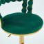 Chaise de bar moderne (paire), pieds tubulaires en fer doré, siège rembourré doux, dossier confortable pour divers espaces, option d'assemblage facile offerte offerte (deux chaises), acier inoxydable