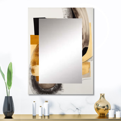 Glam Art Deco Abstract IV - Abstract Decorative Mirror On Metal