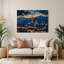 Cities Tehran Iran Blue Metal Wall Art-2089918583