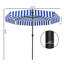 Parasol de marché extérieur avec manivelle-608459019