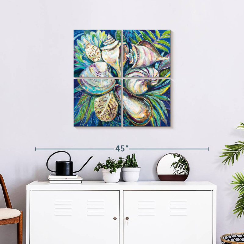 Aletra Tropical Seashells, 26" H x 26" W