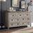 Addeline 54"W Farmhouse 7 - Drawers Dresser Organizer, Wood Rustic Wide Chest of Drawers-1621100516