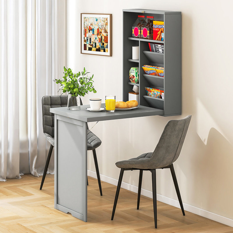 Bureau flottant Camlyn, Gris