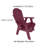 Aigris Fire Pit Chair - Upright Poly Adirondack Chair-1214667948