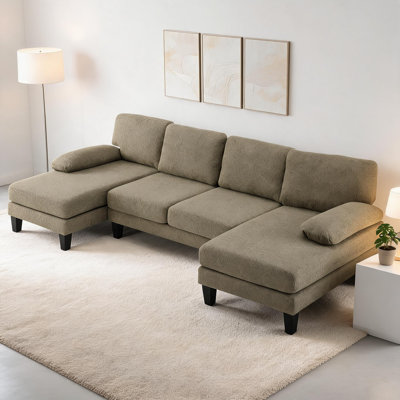 Modern Styled Upholstered Sofa Comes With Fully Removable Slipcovers That Allow Effortless Disassembly, Washing And Replacement To Keep The Sofa Fresh And Tidy For Long-Term Home Use.