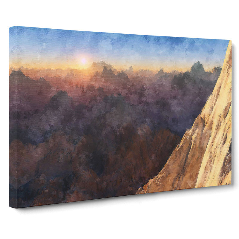 Mountain Sunrise - Wrapped Canvas Print, 40cm H x 60cm W x 3cm D