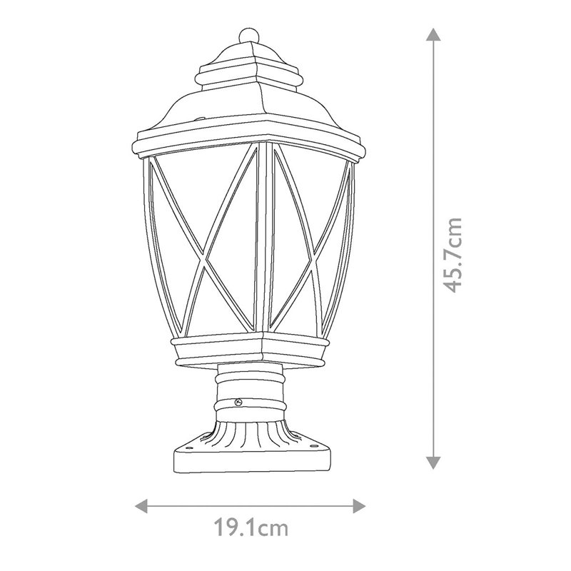 Barnnett Seeded Pier Mount Light