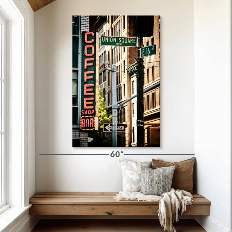 Sireci Union Square Coffee, 51" H x 34" W