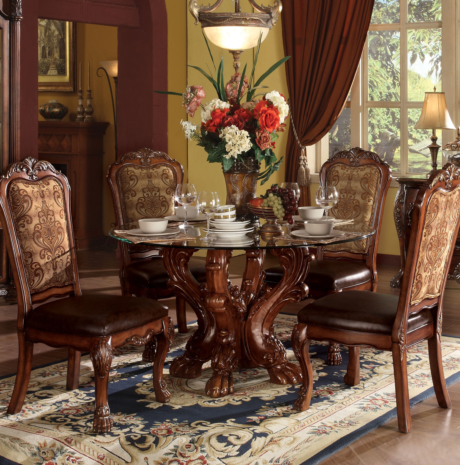 round formal dining room tables