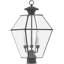 Lanterne murale d'extérieur 12 pouces 3 lumières avec abat-jour biseauté transparent 12 po-101231105