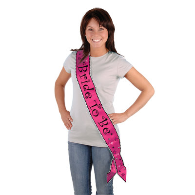 Bride To Be Satin Sash - 33" x 4" - Pack of 6