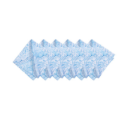 Ensemble de 6 serviettes de table Chinoiserie Coast